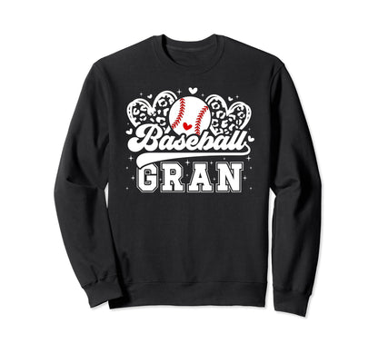 Baseball Gran Grandma Gran Sweatshirt - Novelty Apparel for Adults - T-Shirt, Sweatshirt, Hoodie