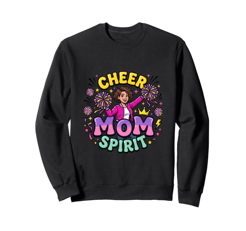 Cheer Mom Spirit Sweatshirt - Streetwear Style for Adults - T-Shirt, Sweatshirt, Hoodie