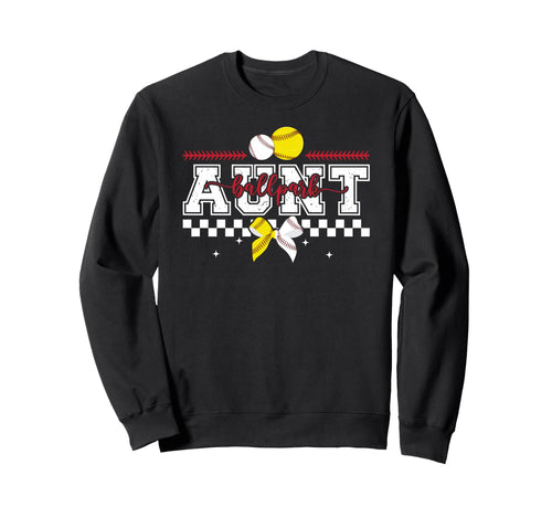 Ballpark Aunt Baseball Softball Aunt Sweatshirt - Trendy Graphic Men Women - T-Shirt, Sweatshirt, Hoodie