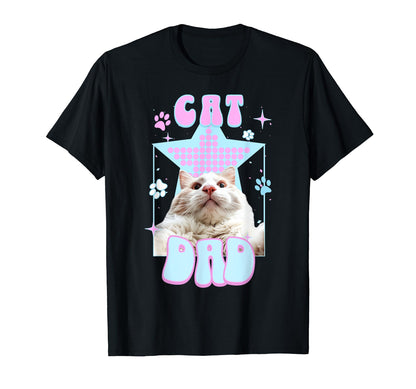 Cat Dad Y2K Harajuku Aesthetic Fur T-Shirt - Novelty Apparel Men Women - T-Shirt, Sweatshirt, Hoodie