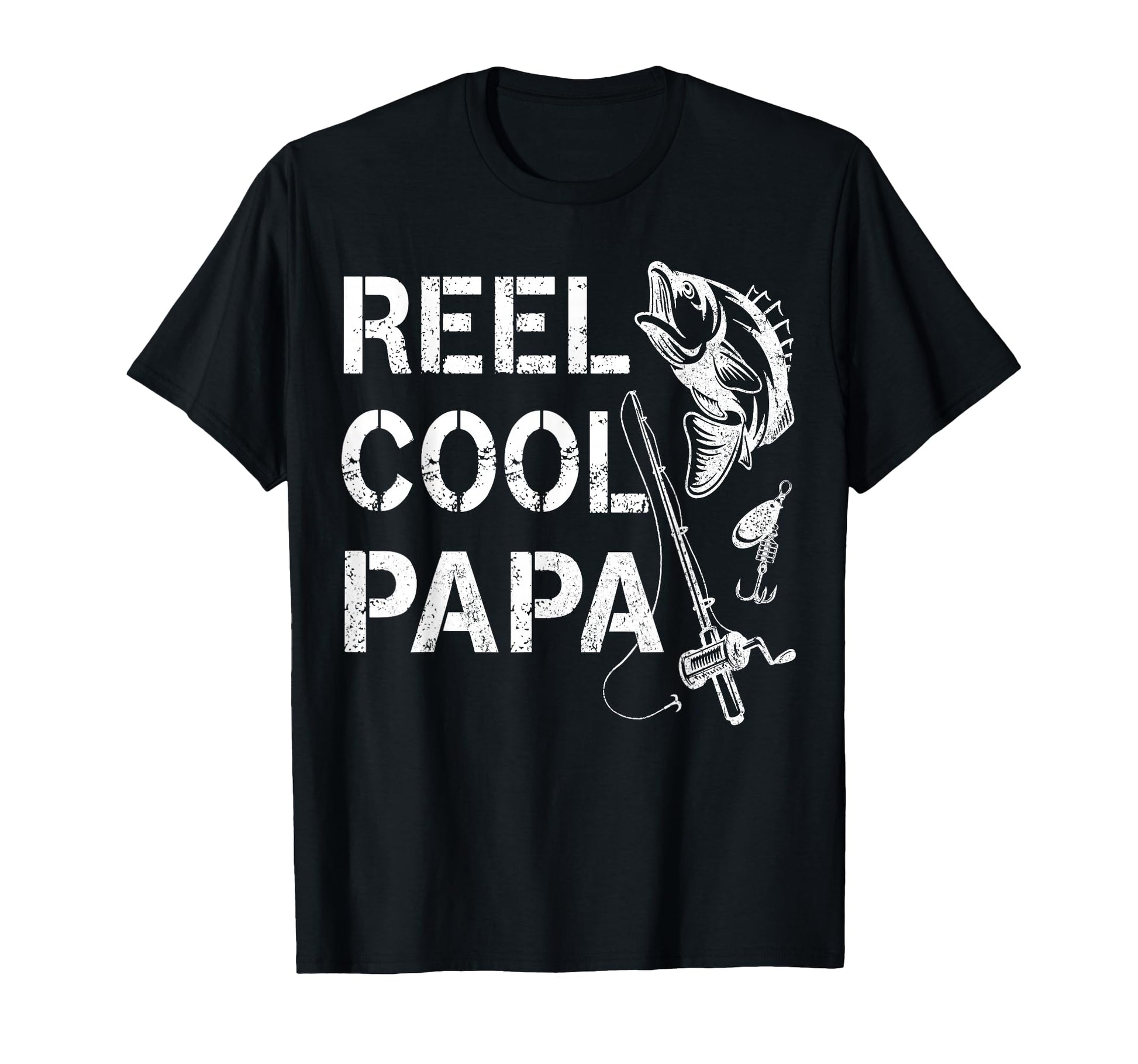 Reel Papa Fishing Dad Gifts Fathers Day T-Shirt - Trendy Graphic Unisex - T-Shirt, Sweatshirt, Hoodie
