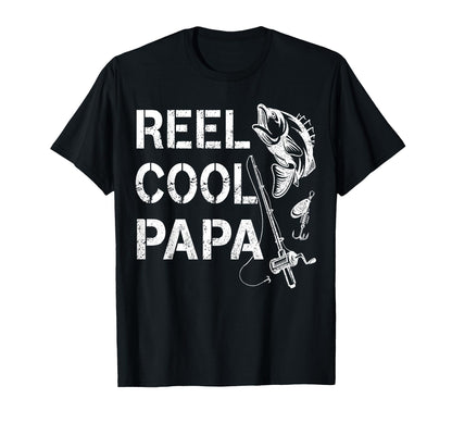Reel Papa Fishing Dad Gifts Fathers Day T-Shirt - Trendy Graphic Unisex - T-Shirt, Sweatshirt, Hoodie