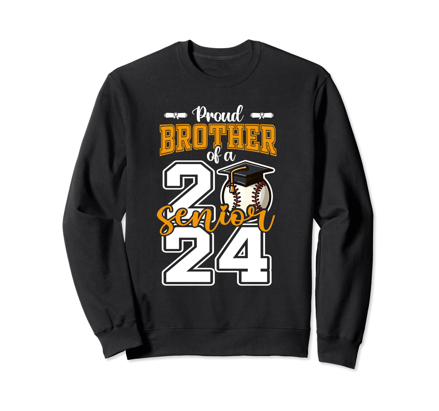 Proud Brother 2024 Baseball Sweatshirt - Casual Everyday Wear Unisex - T-Shirt, Sweatshirt, Hoodie