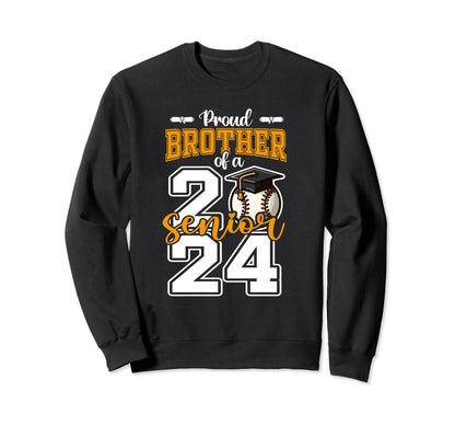 Proud Brother 2024 Baseball Sweatshirt - Casual Everyday Wear Unisex - T-Shirt, Sweatshirt, Hoodie