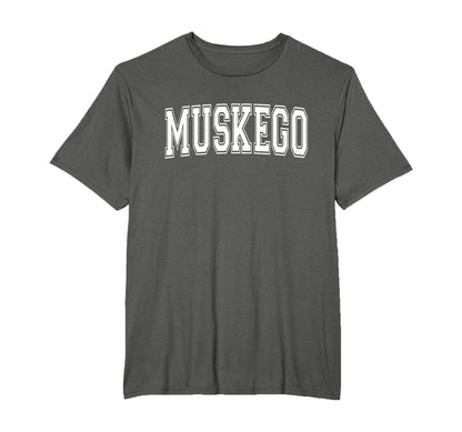 Muskego Wi Wisconsin Usa Sports Varsity T-Shirt - Trendy Graphic for Adults - T-Shirt, Sweatshirt, Hoodie