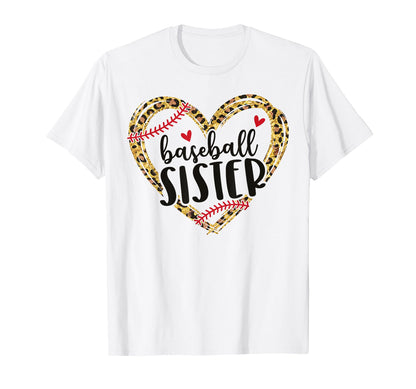 Baseball Sister Biggest Fan T-Shirt - Aesthetic Graphic for Adults - T-Shirt, Sweatshirt, Hoodie