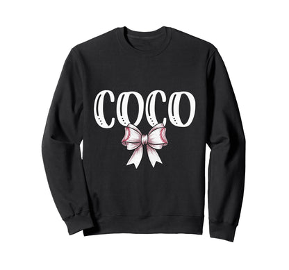 Coquette Baseball Coco Spirit Sweatshirt - Casual Everyday Wear Unisex - T-Shirt, Sweatshirt, Hoodie