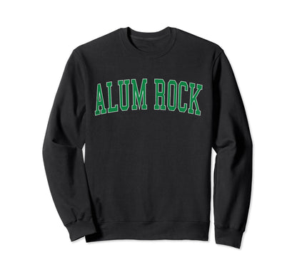 Alum Rock Ca Distressed Green Varsity Sweatshirt - Minimalist Print Unisex - T-Shirt, Sweatshirt, Hoodie
