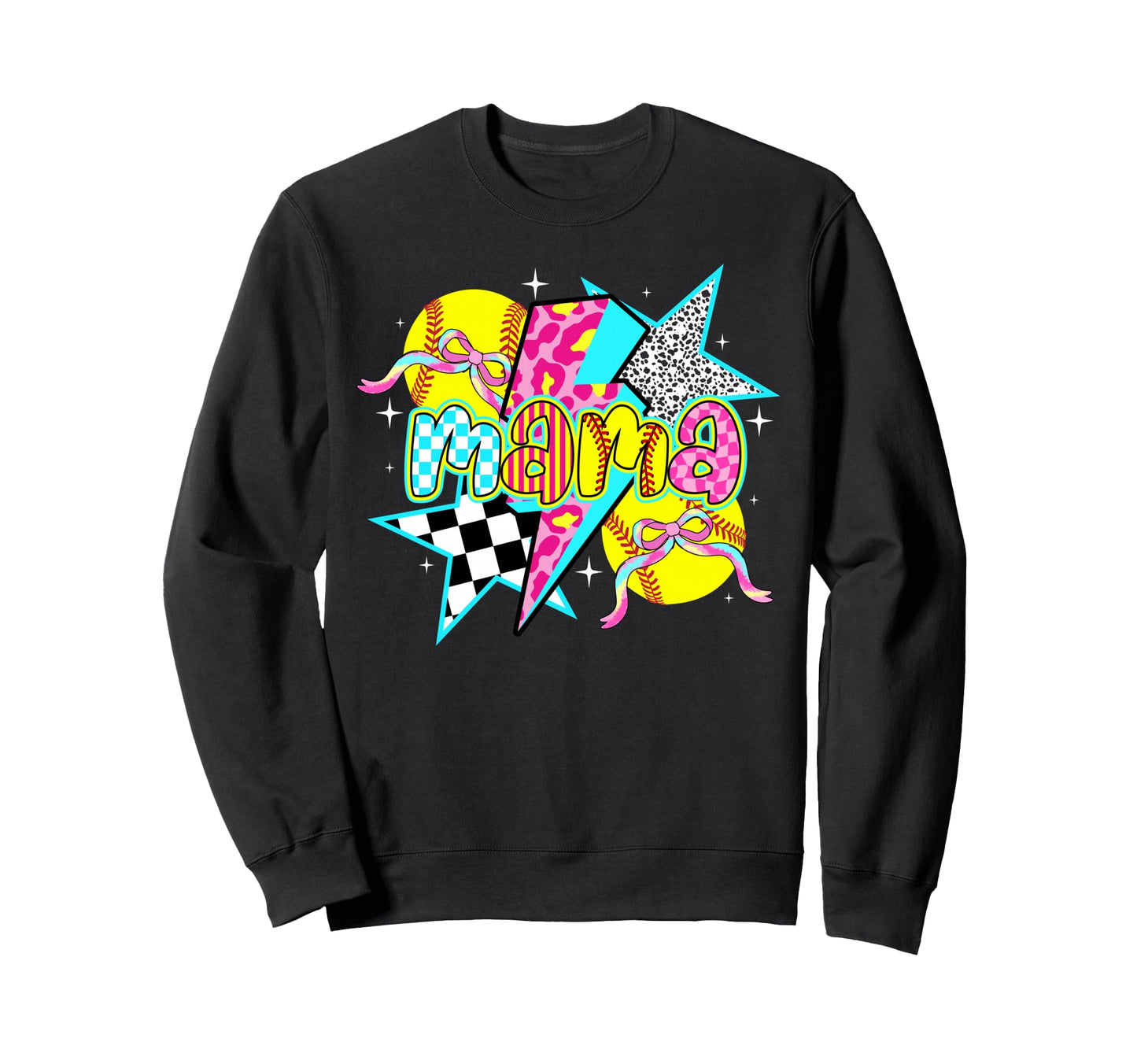 Softball Mama Preppy Softball Mom Sweatshirt - Streetwear Style Men Women - T-Shirt, Sweatshirt, Hoodie