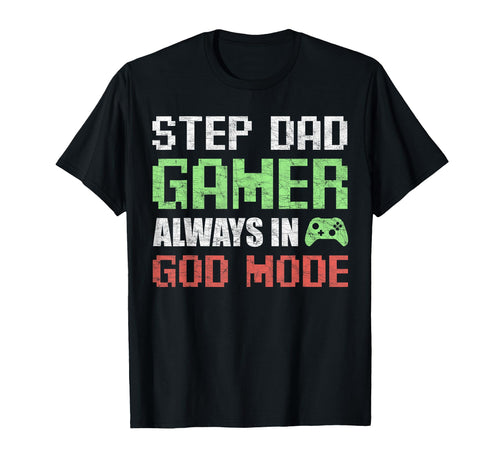 Gamer Stepdad Fathers Day Step Dad T-Shirt - Custom Art Print Unisex - T-Shirt, Sweatshirt, Hoodie