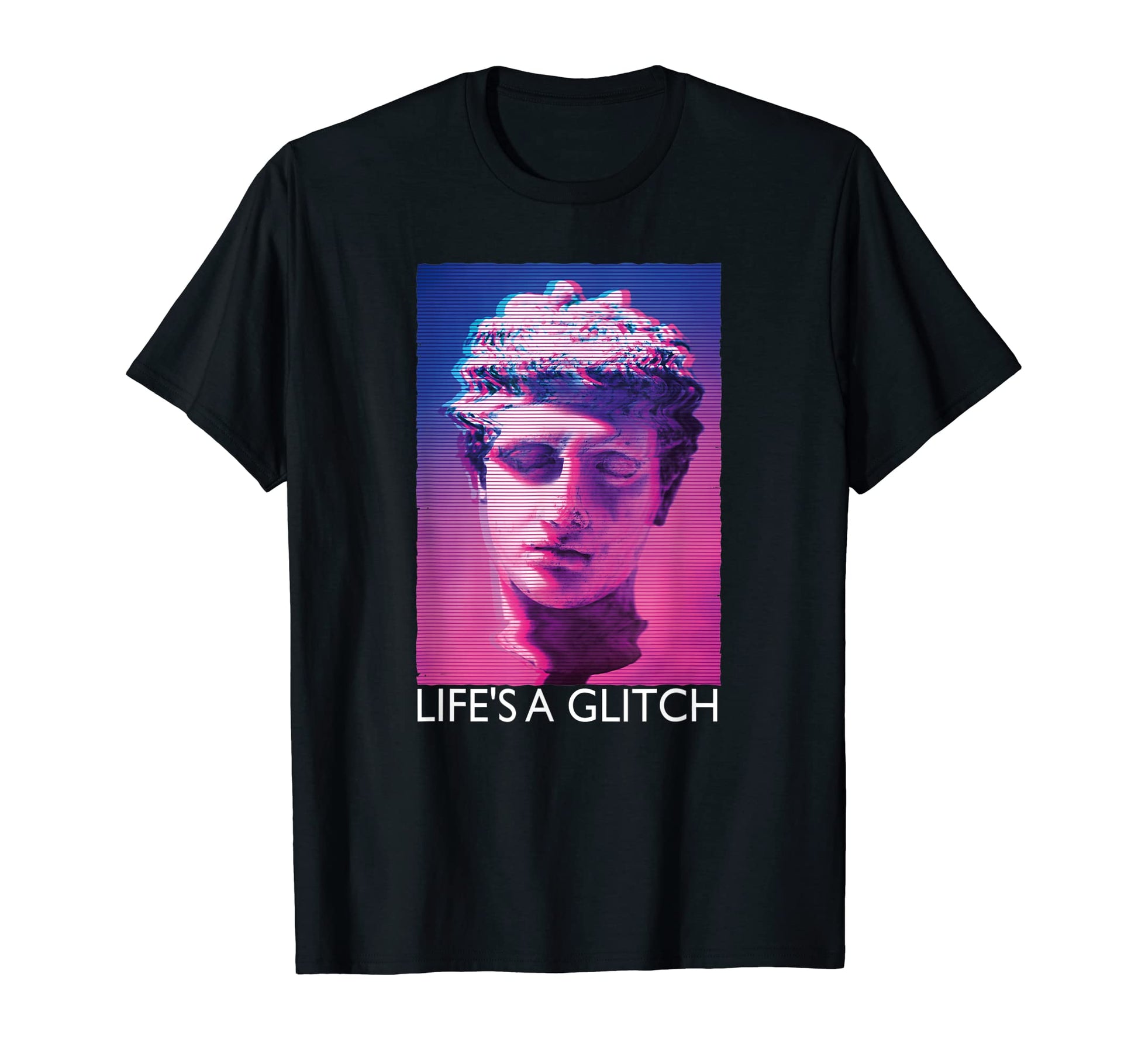 Lifes Glitch Vaporwave Aesthetic Japanese T-Shirt - Unique Graphic Unisex - T-Shirt, Sweatshirt, Hoodie
