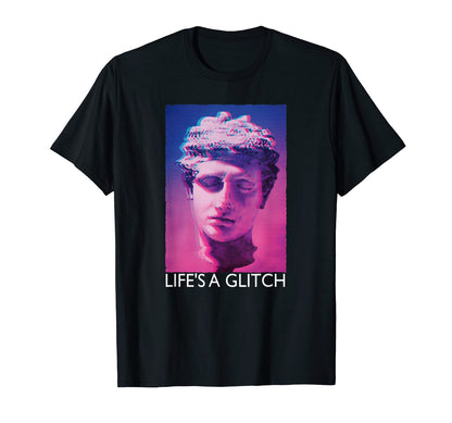 Lifes Glitch Vaporwave Aesthetic Japanese T-Shirt - Unique Graphic Unisex - T-Shirt, Sweatshirt, Hoodie