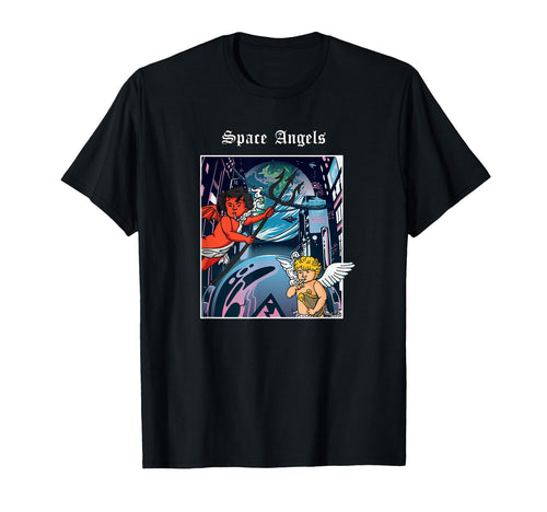 90S Grunge Sad E Aesthetic Space Angels T-Shirt - Graphic Print Men Women - T-Shirt, Sweatshirt, Hoodie