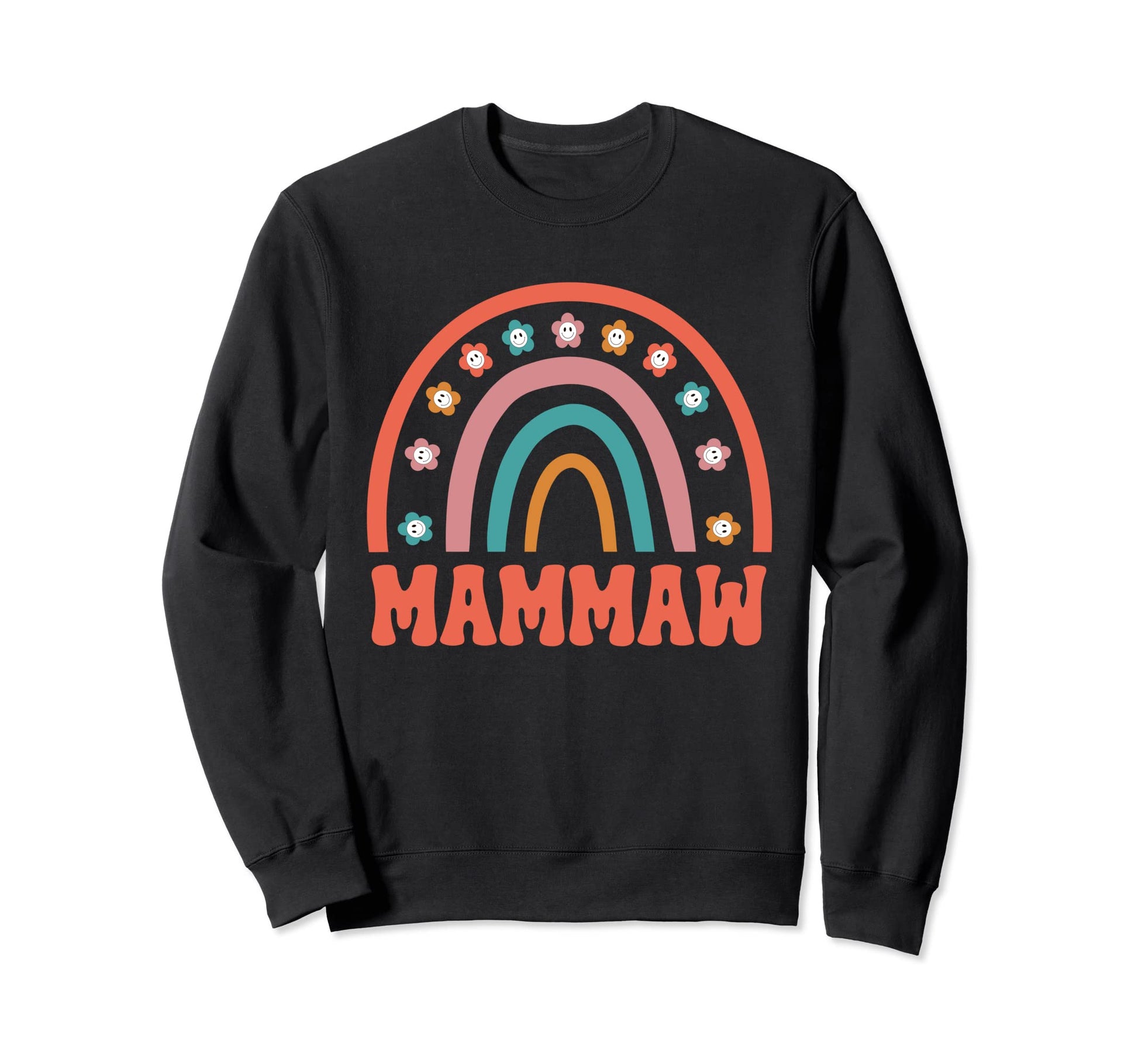 Mammaw Groovy Grandma Rainbow Sweatshirt - Fun Novelty Design for Adults - T-Shirt, Sweatshirt, Hoodie