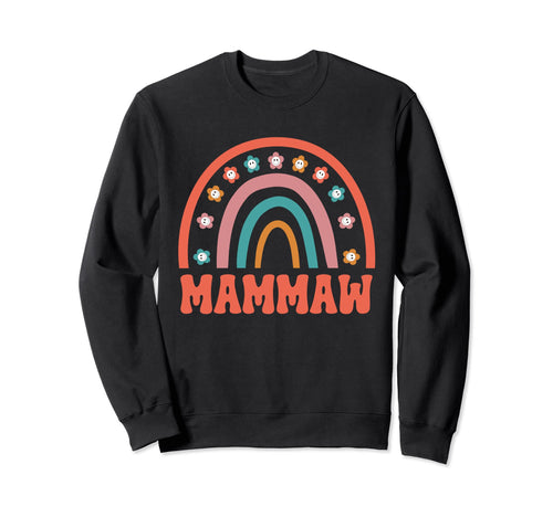 Mammaw Groovy Grandma Rainbow Sweatshirt - Fun Novelty Design for Adults - T-Shirt, Sweatshirt, Hoodie