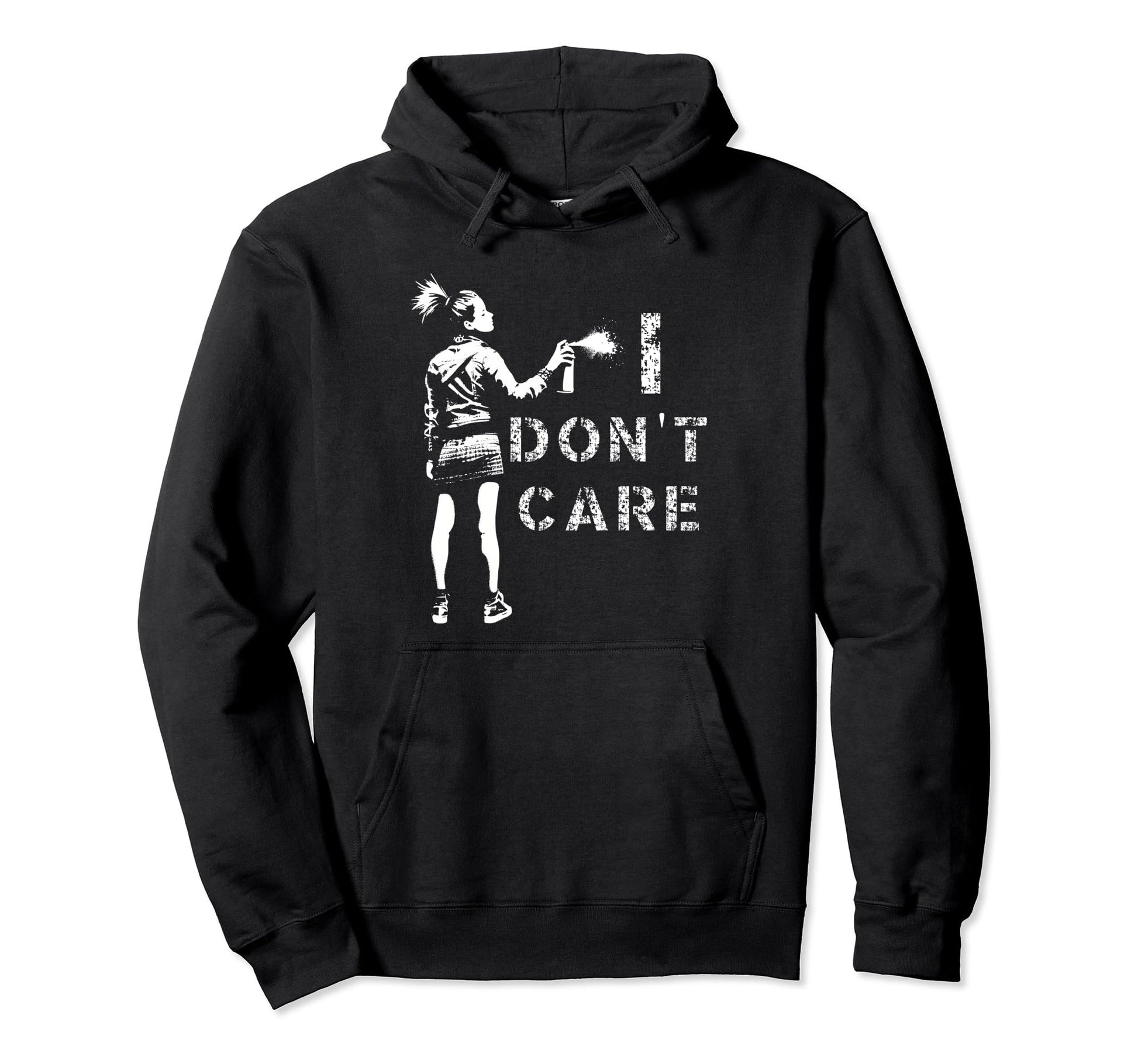 Sarcastic I Dont Care Grunge 90S Hoodie - Casual Everyday Wear for Adults - T-Shirt, Sweatshirt, Hoodie