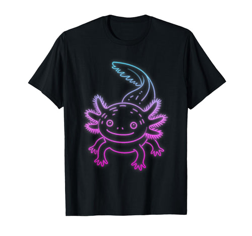 Pastel Aesthetic Axolotl Gradient T-Shirt - Novelty Apparel Men Women - T-Shirt, Sweatshirt, Hoodie