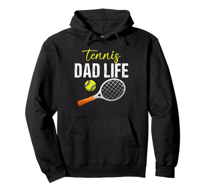 Tennis Dad Life Game Day Sports Dad Hoodie - Aesthetic Graphic Unisex - T-Shirt, Sweatshirt, Hoodie