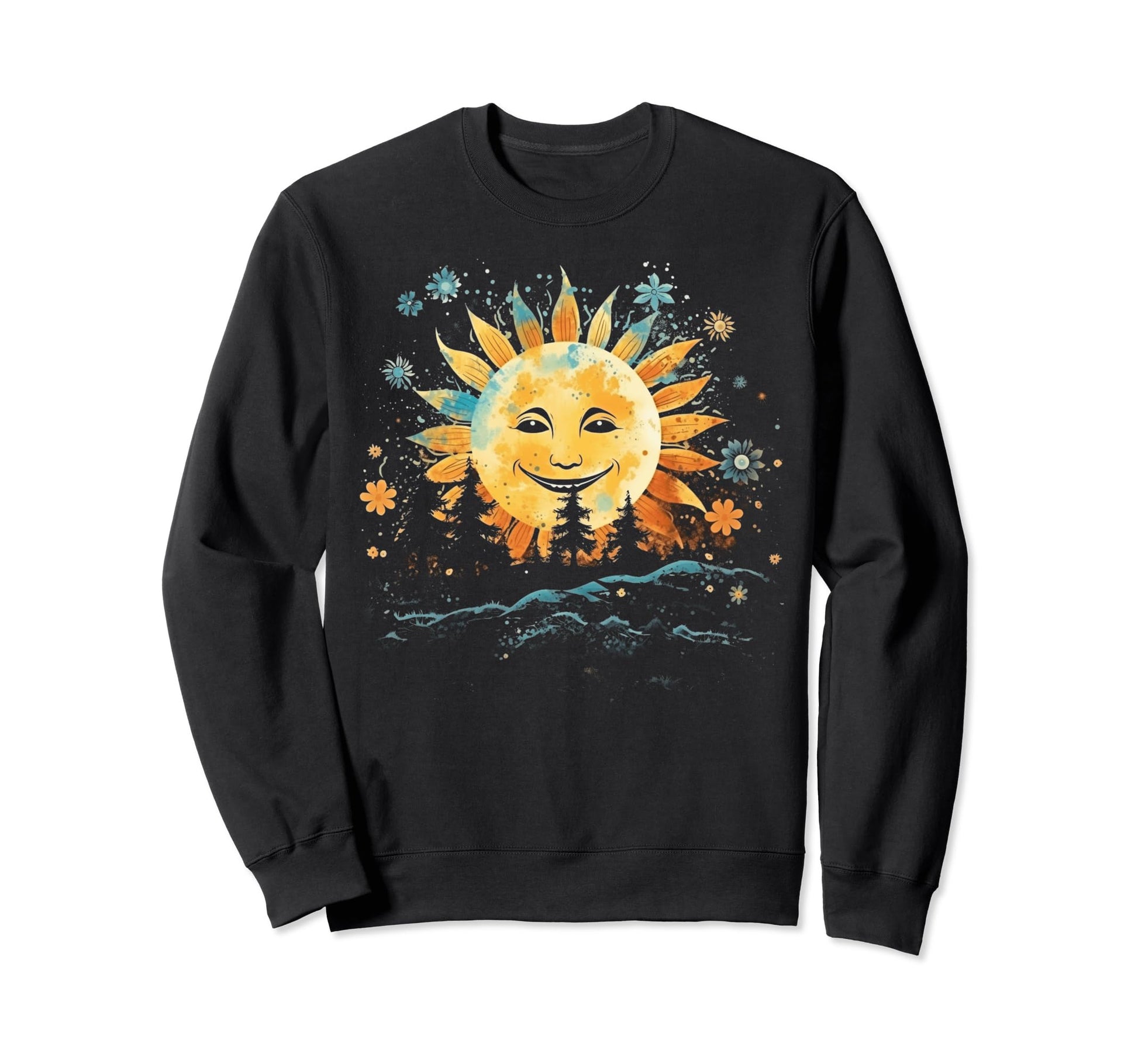 Sun Boho Groovy Sunshine Grunge 33 Sweatshirt - Novelty Apparel Unisex - T-Shirt, Sweatshirt, Hoodie