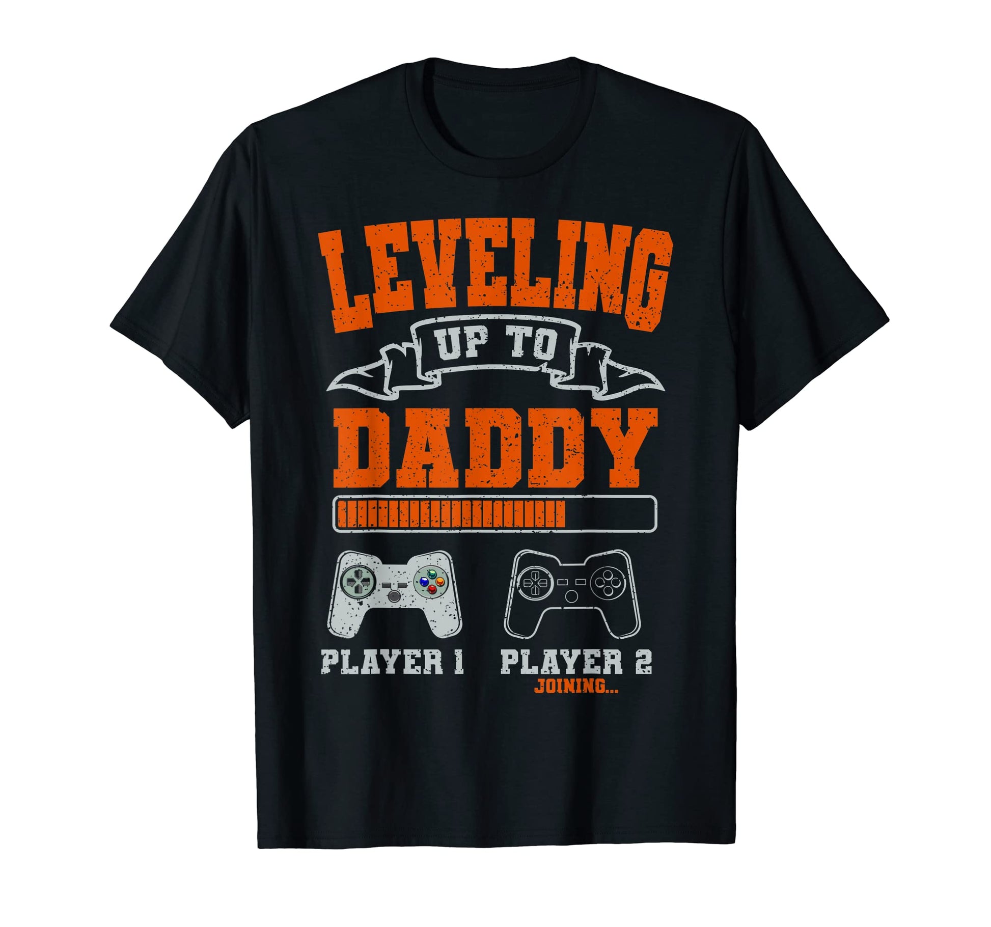 Mens Leveling Up To Daddy Gaming Dad Video T-Shirt - Unique Graphic Unisex - T-Shirt, Sweatshirt, Hoodie