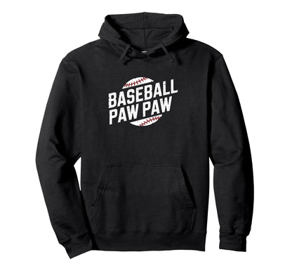 Baseball Paw Paw Grandpa Player Coach Hoodie - Minimalist Print Men Women - T-Shirt, Sweatshirt, Hoodie