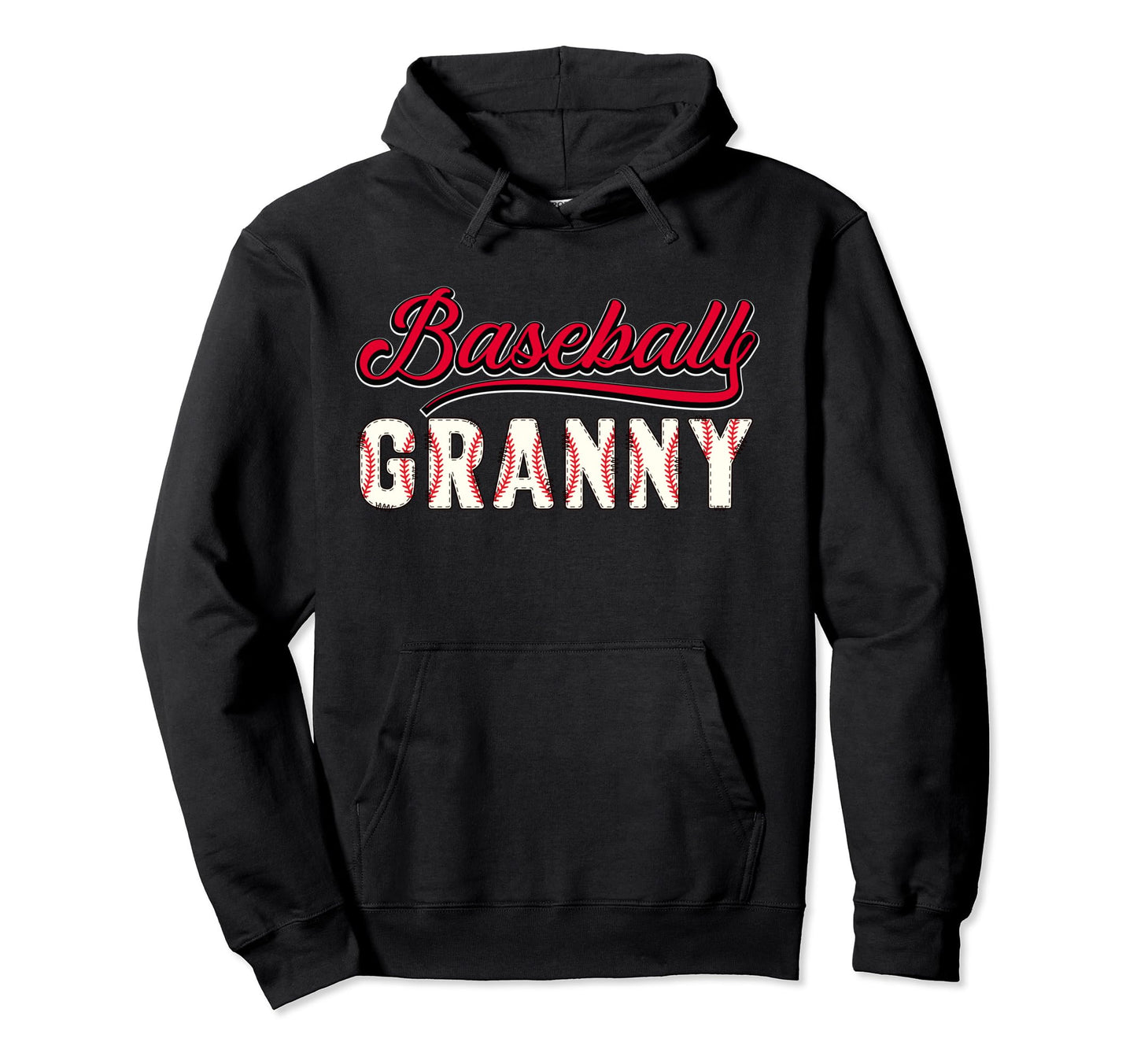 Baseball Granny Grandma Grandson Hoodie - Graphic Print Men Women - T-Shirt, Sweatshirt, Hoodie