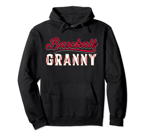 Baseball Granny Grandma Grandson Hoodie - Graphic Print Men Women - T-Shirt, Sweatshirt, Hoodie