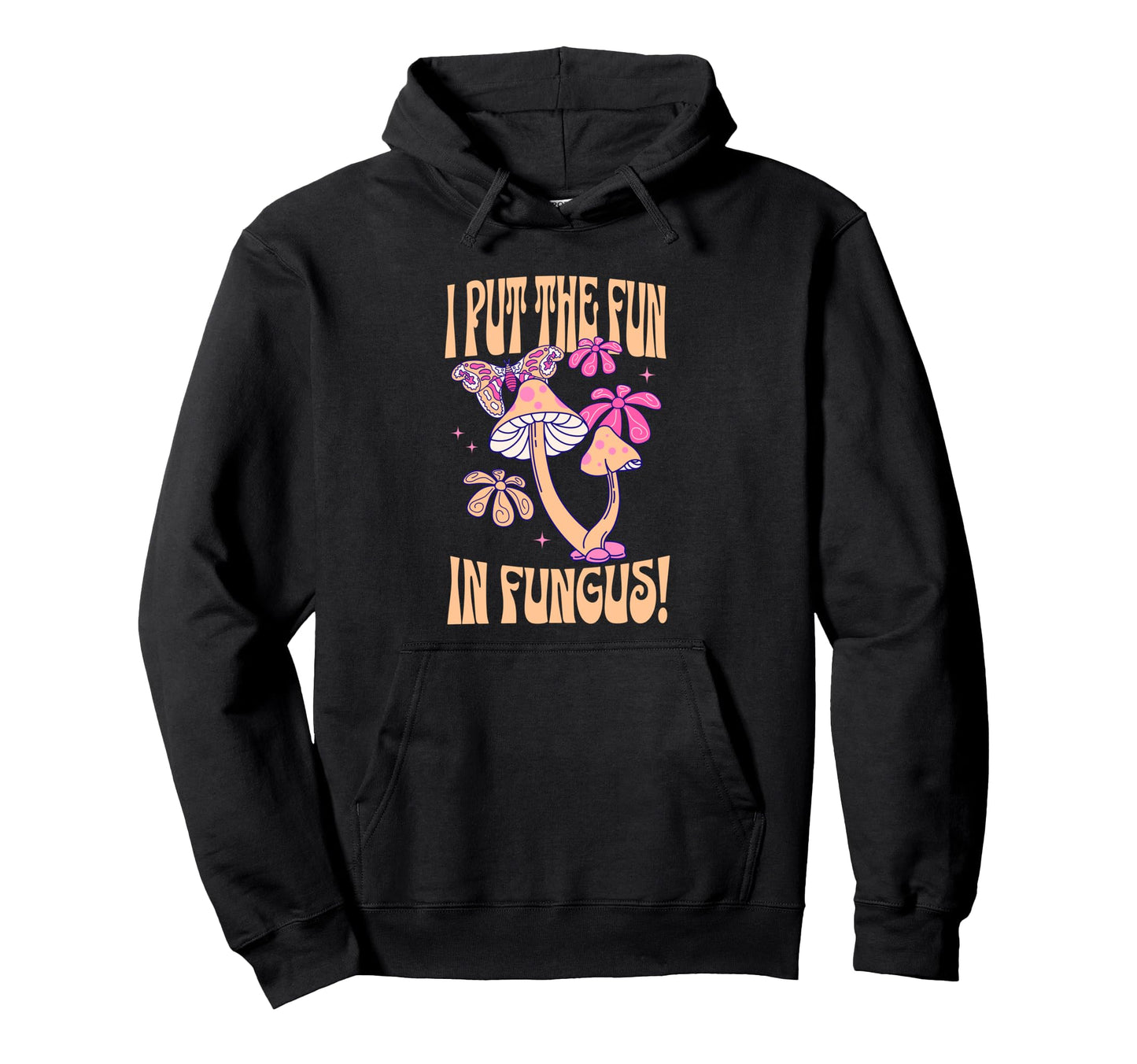 Funny Mushroom Lover Groovy Boho Hoodie - Graphic Print Unisex - T-Shirt, Sweatshirt, Hoodie