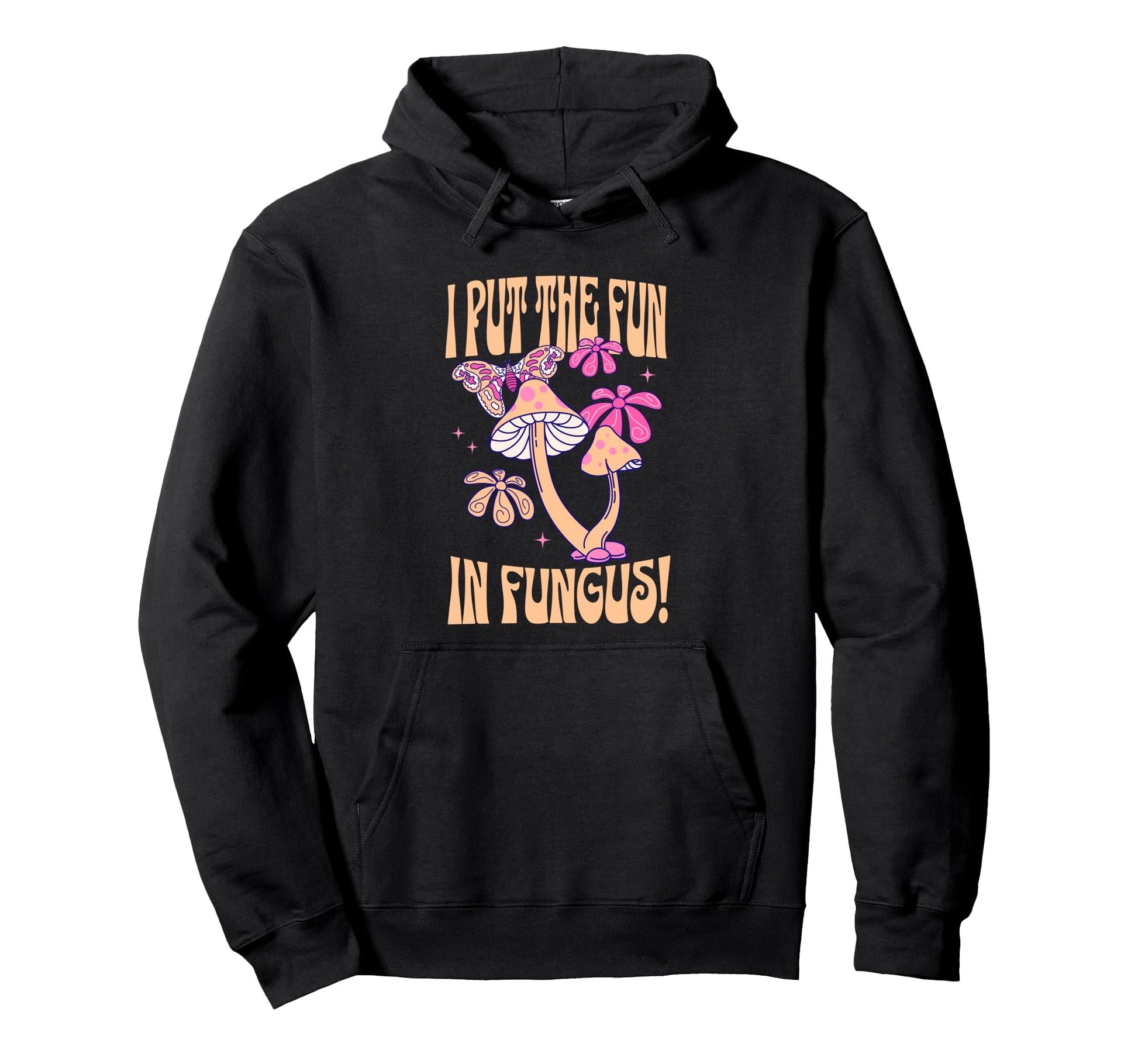 Funny Mushroom Lover Groovy Boho Hoodie - Graphic Print Unisex - T-Shirt, Sweatshirt, Hoodie