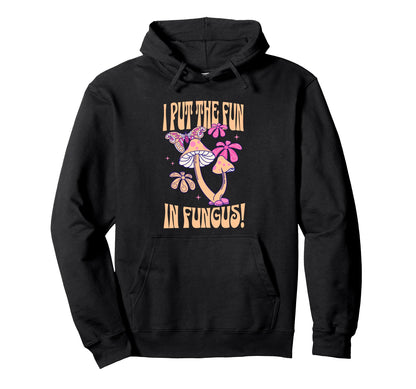 Funny Mushroom Lover Groovy Boho Hoodie - Graphic Print Unisex - T-Shirt, Sweatshirt, Hoodie