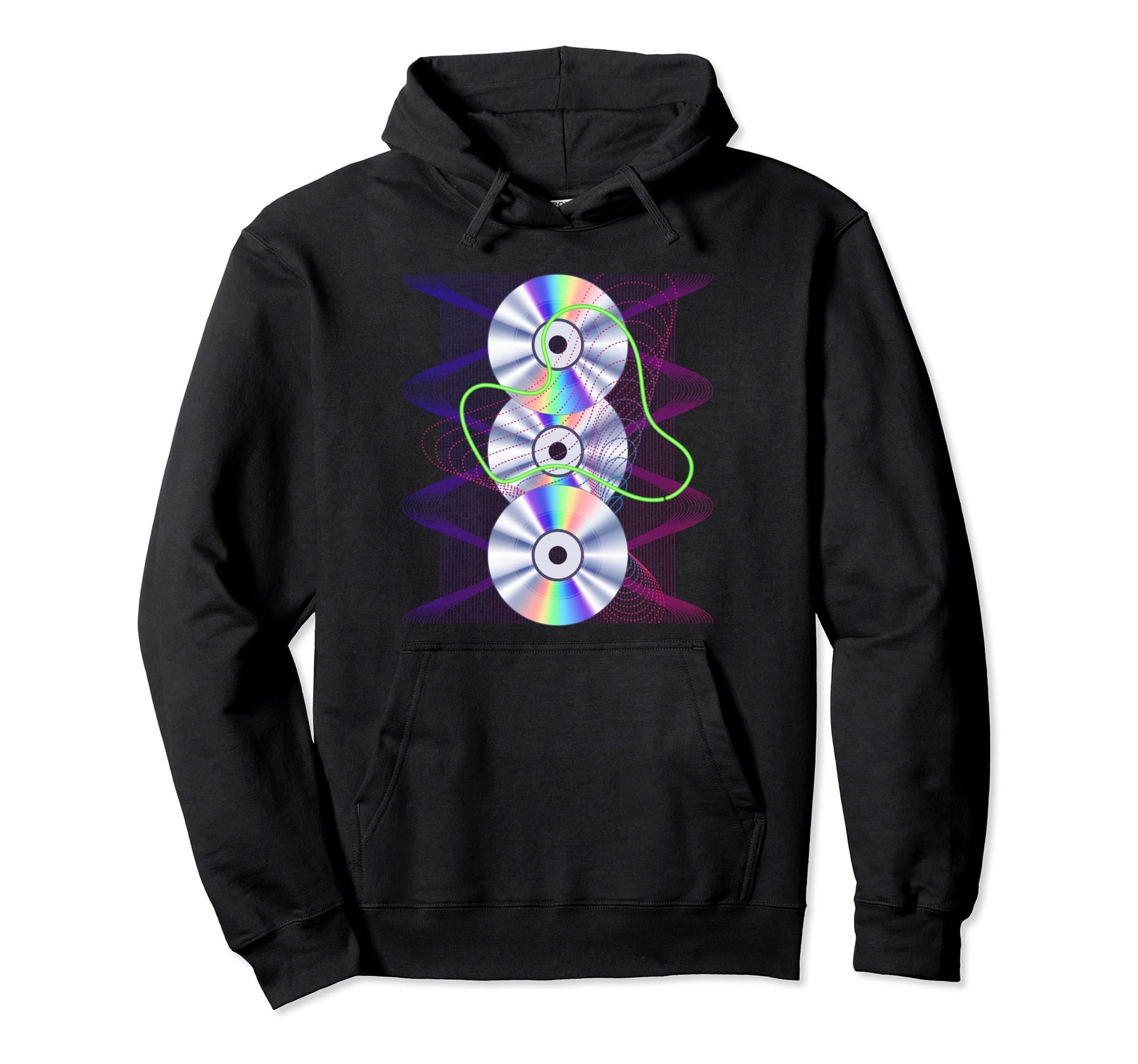 90S Music Lover Synthwave Aesthetic Hoodie - Aesthetic Graphic for Adults - T-Shirt, Sweatshirt, Hoodie