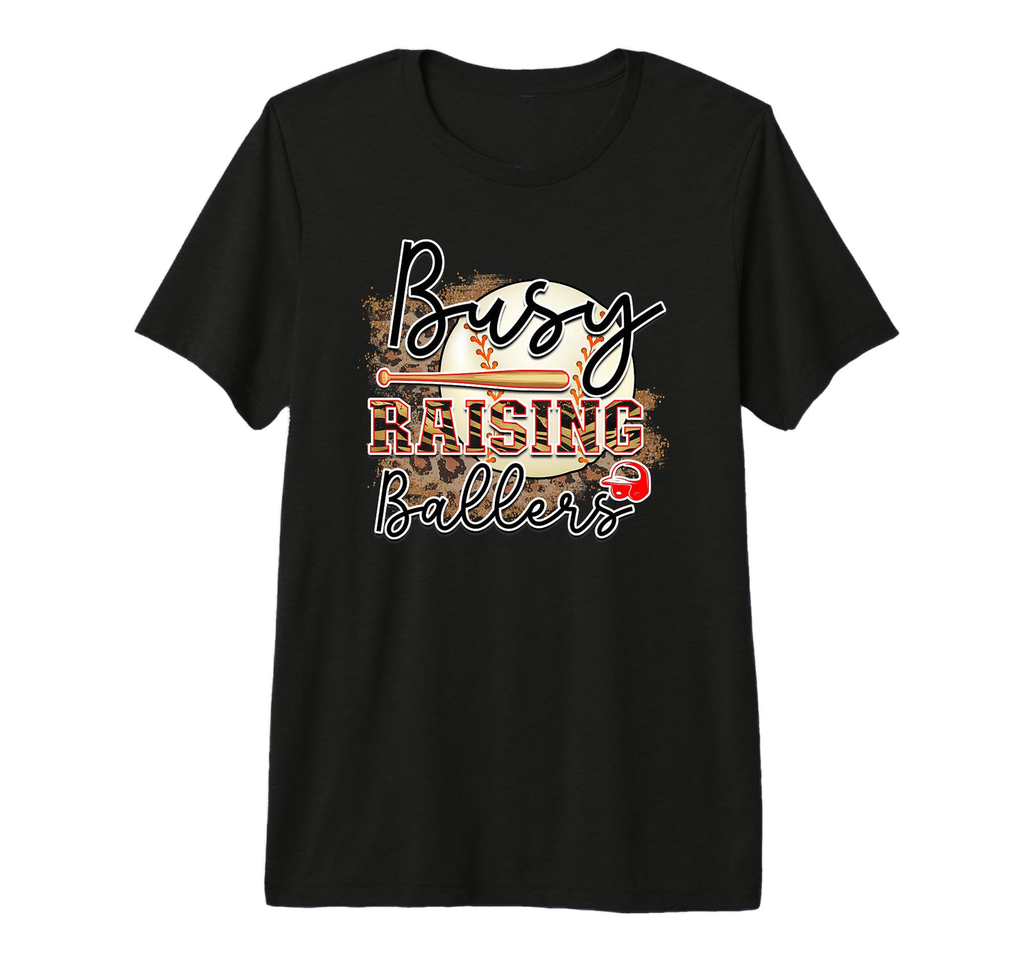 Busy Raising Ballers Is Baseball Mom Is T-Shirt - Aesthetic Graphic Unisex - T-Shirt, Sweatshirt, Hoodie