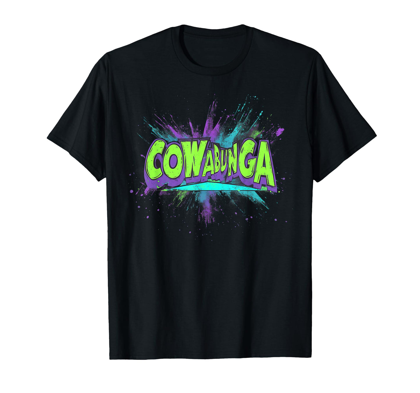 Cowabunga 80S 90S Nostalgia Slang T-Shirt - Minimalist Print for Adults - T-Shirt, Sweatshirt, Hoodie