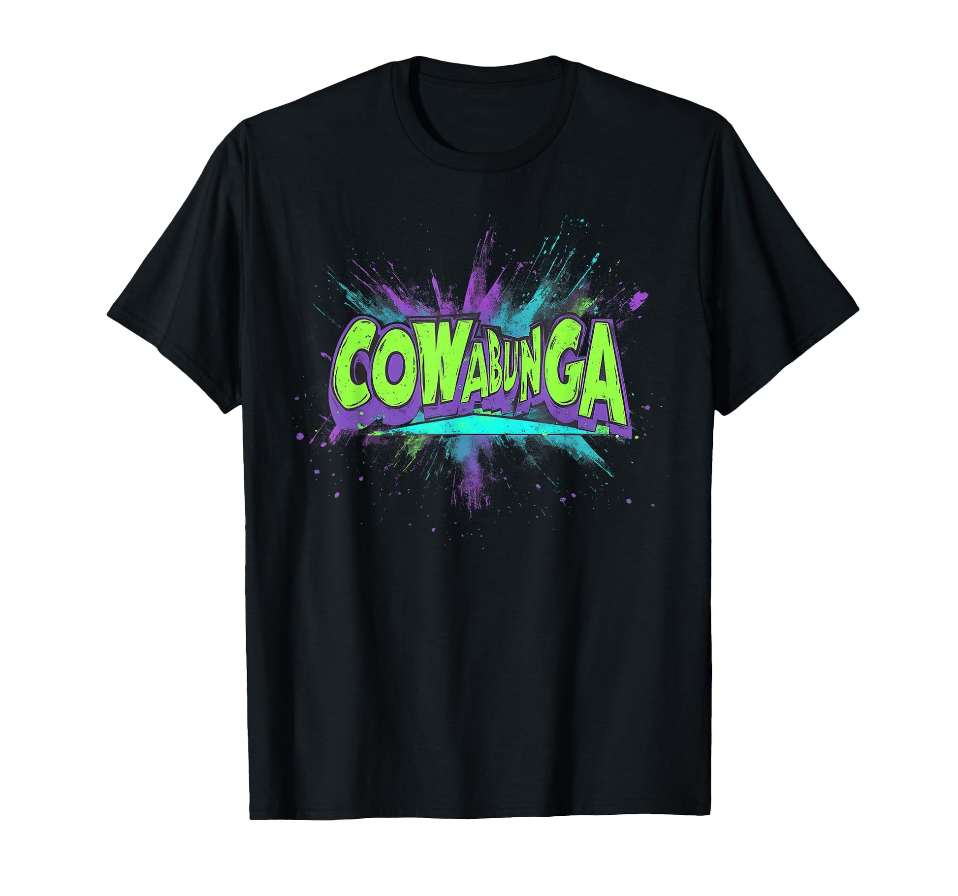 Cowabunga 80S 90S Nostalgia Slang T-Shirt - Minimalist Print for Adults - T-Shirt, Sweatshirt, Hoodie