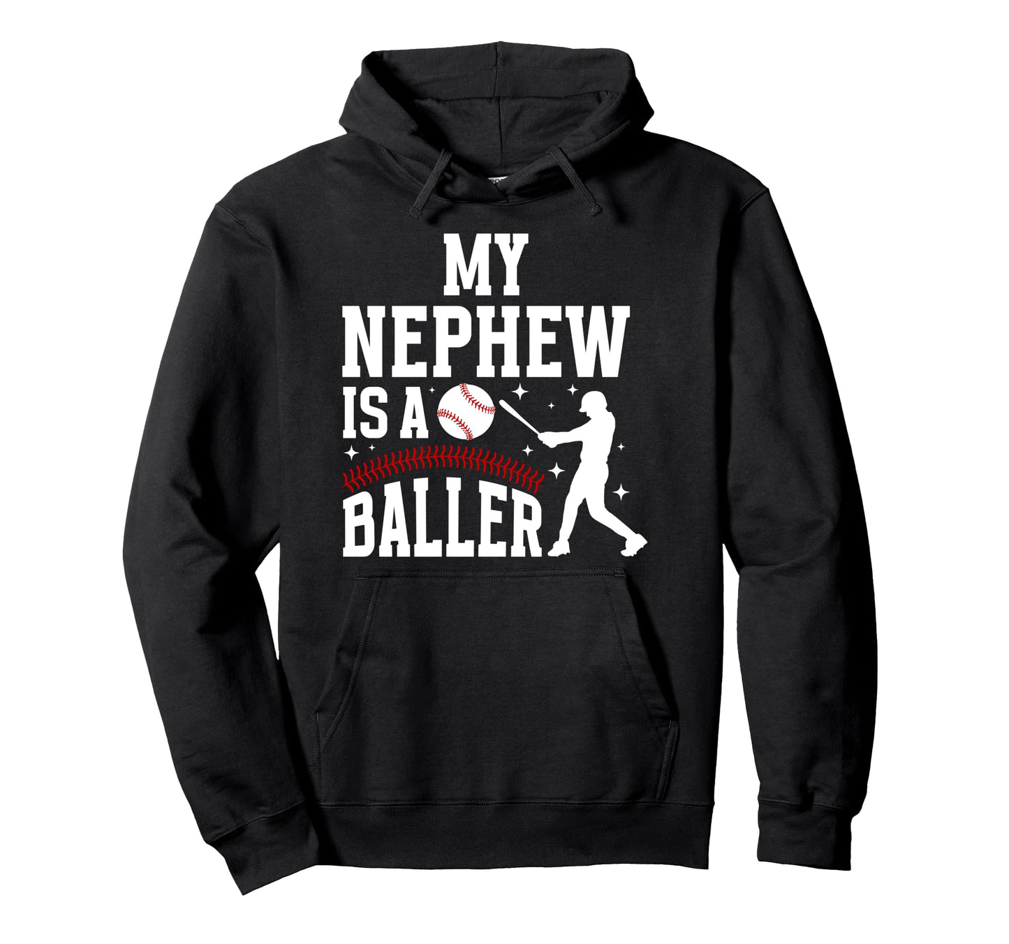 My Nephew Baseball Aunt Baseball Player Hoodie - Novelty Apparel Unisex - T-Shirt, Sweatshirt, Hoodie