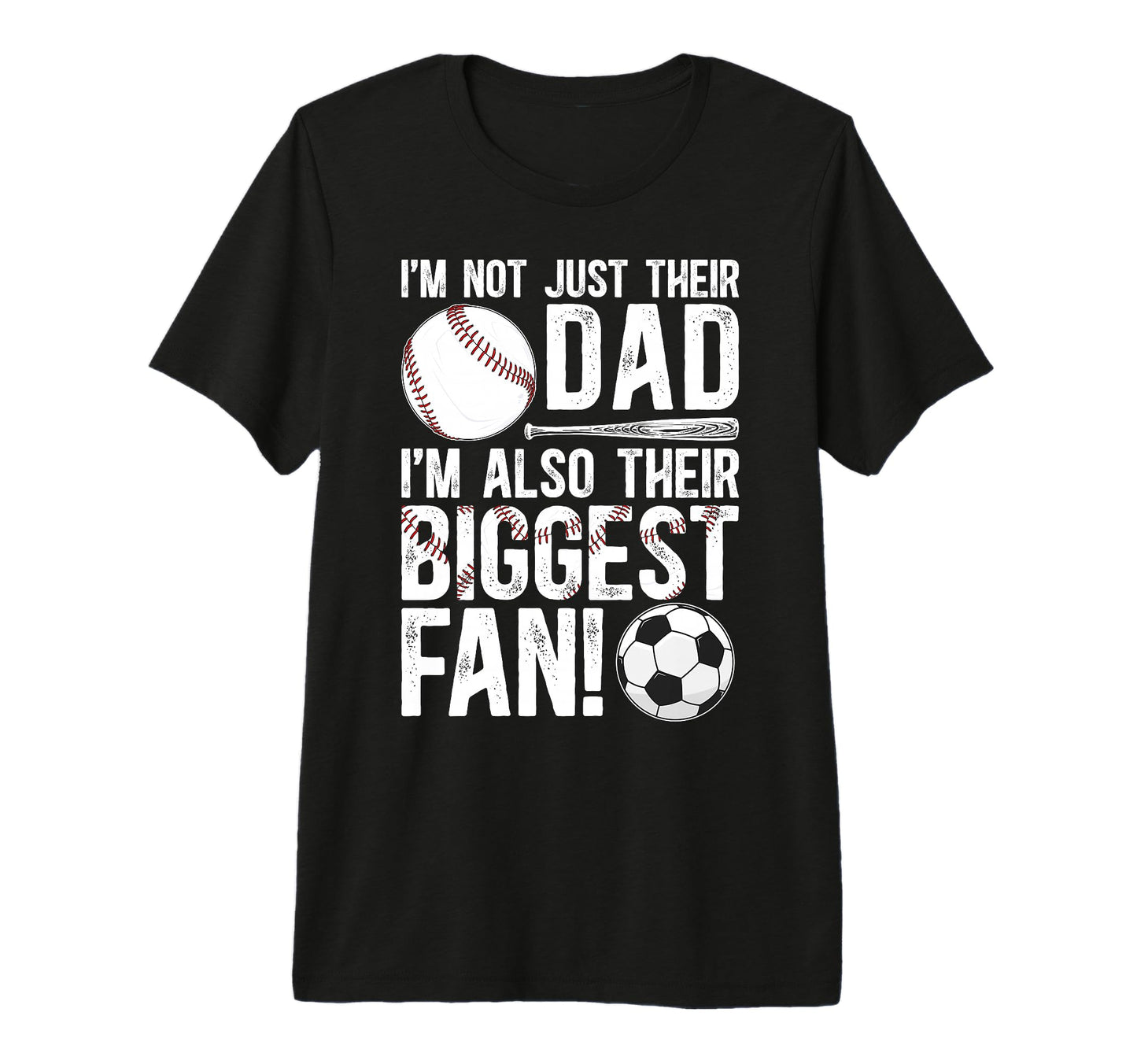Mens Their Biggest Fan Baseball Soccer T-Shirt - Novelty Apparel Unisex - T-Shirt, Sweatshirt, Hoodie