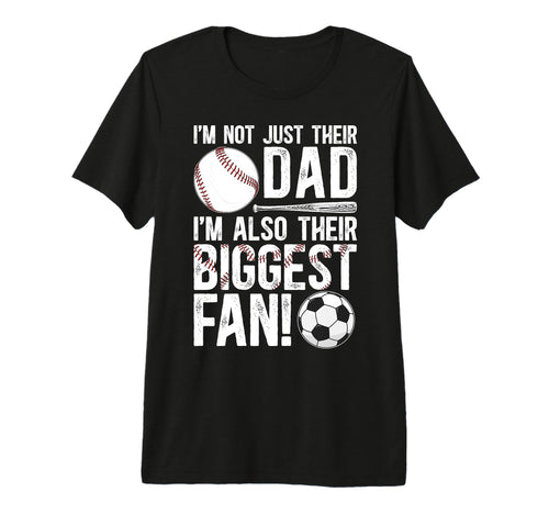 Mens Their Biggest Fan Baseball Soccer T-Shirt - Novelty Apparel Unisex - T-Shirt, Sweatshirt, Hoodie