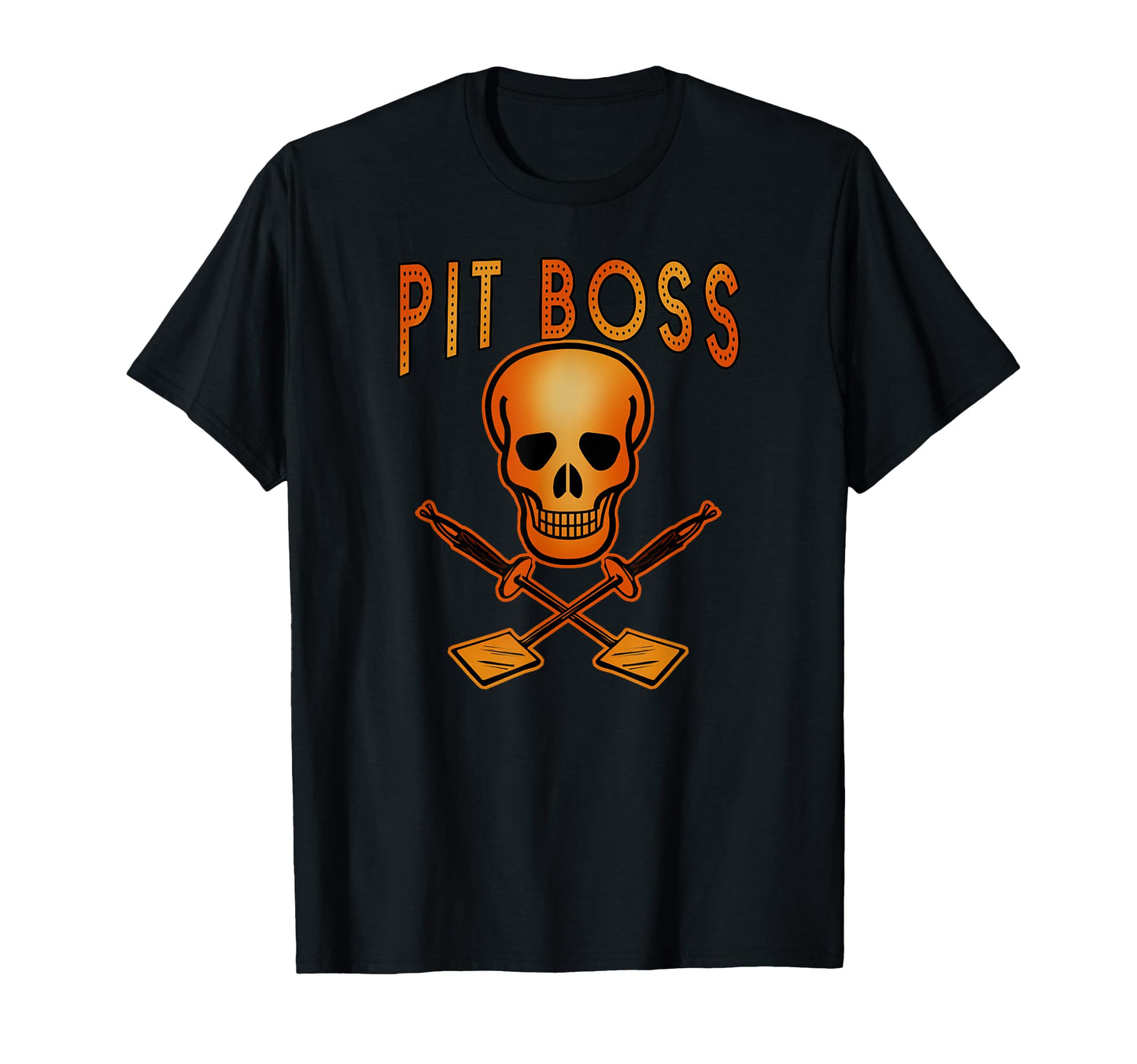 Pit Boss Grilling Skull And Spatulas T-Shirt - Fun Novelty Design Men Women - T-Shirt, Sweatshirt, Hoodie