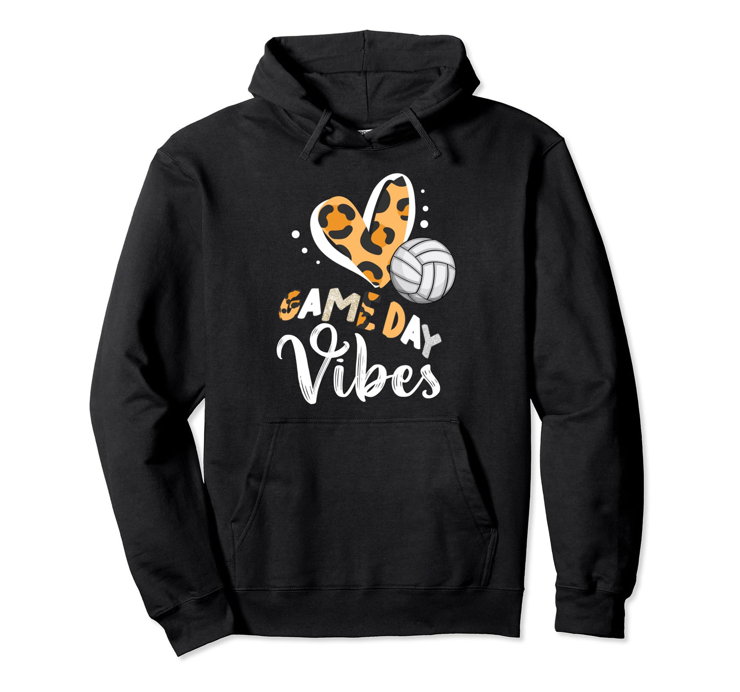 Volleyball Game Day Bleached Volleyball Hoodie - Trendy Graphic Unisex - T-Shirt, Sweatshirt, Hoodie