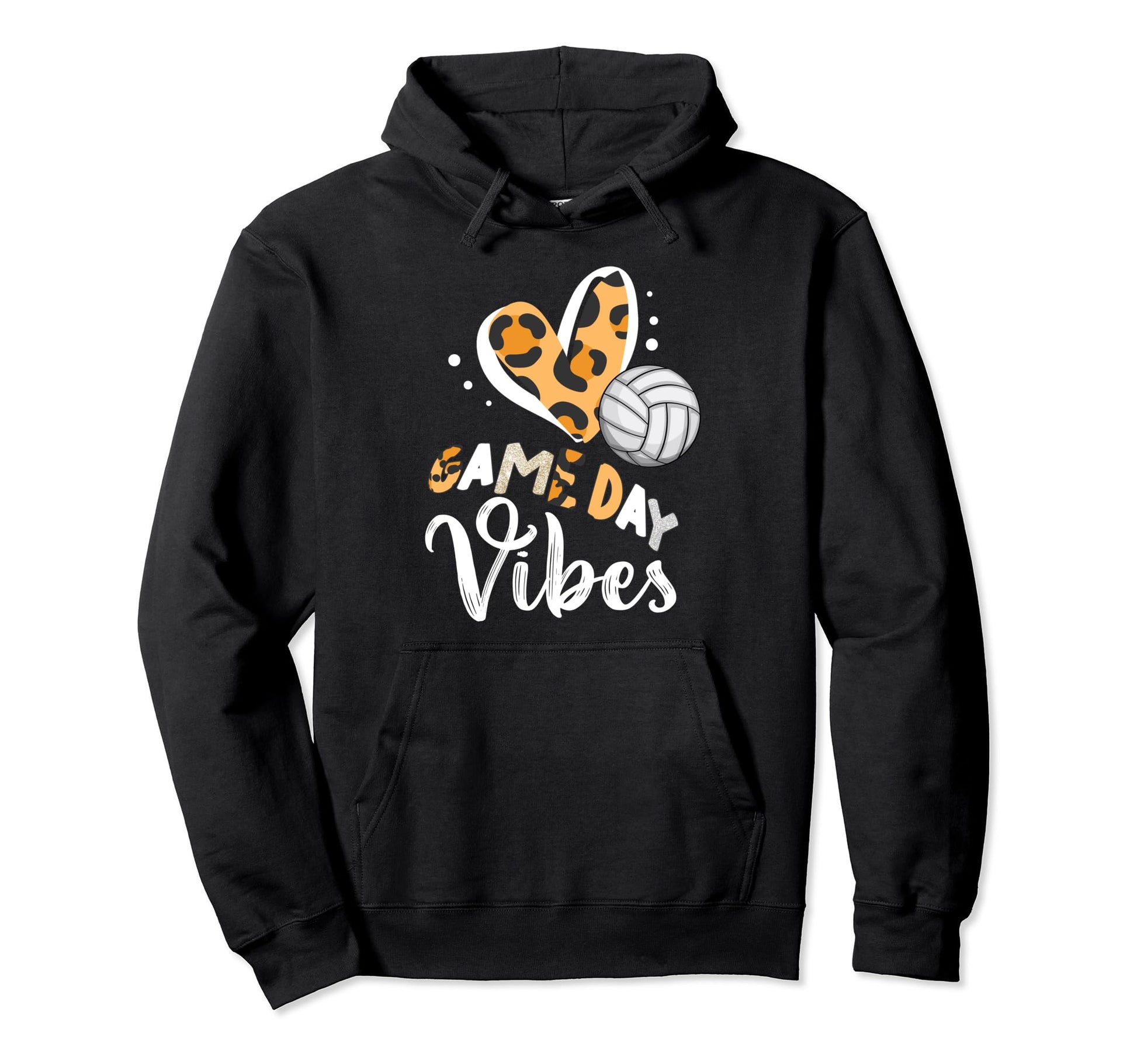 Volleyball Game Day Bleached Volleyball Hoodie - Trendy Graphic Unisex - T-Shirt, Sweatshirt, Hoodie