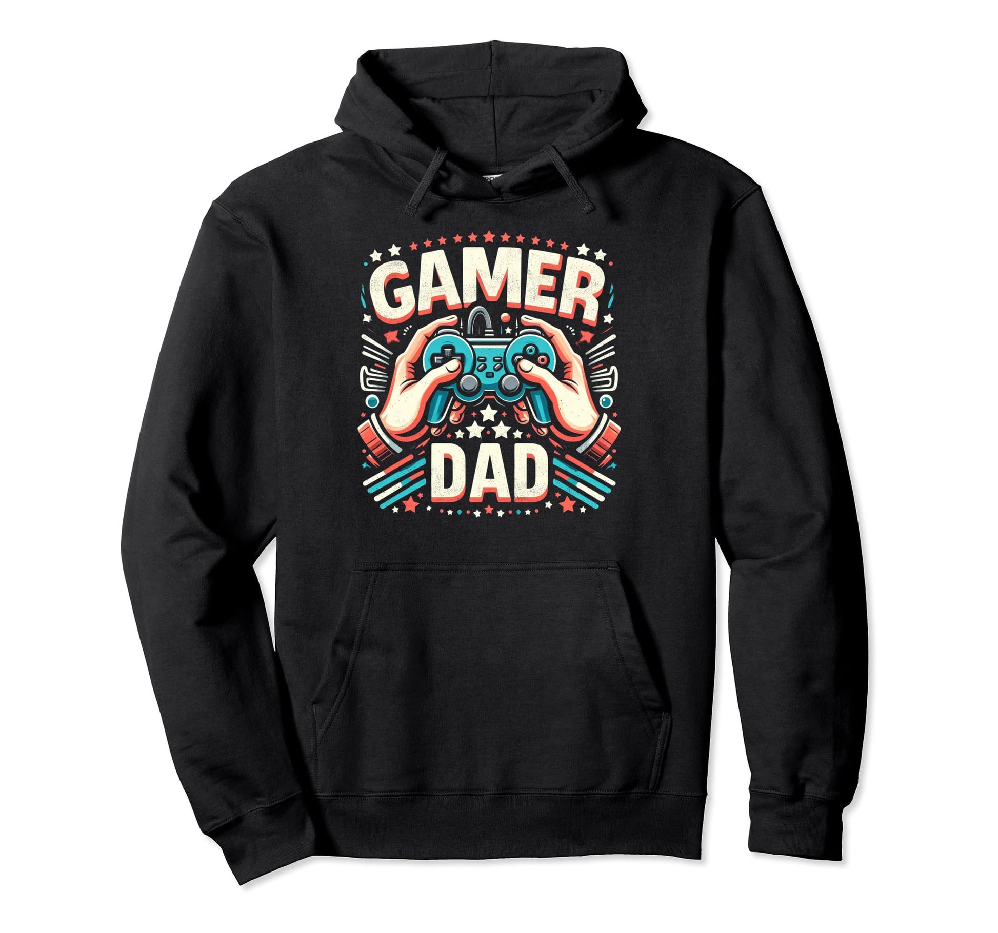 Gamer Dad Game Controller Gaming Hoodie - Fun Novelty Design Men Women - T-Shirt, Sweatshirt, Hoodie