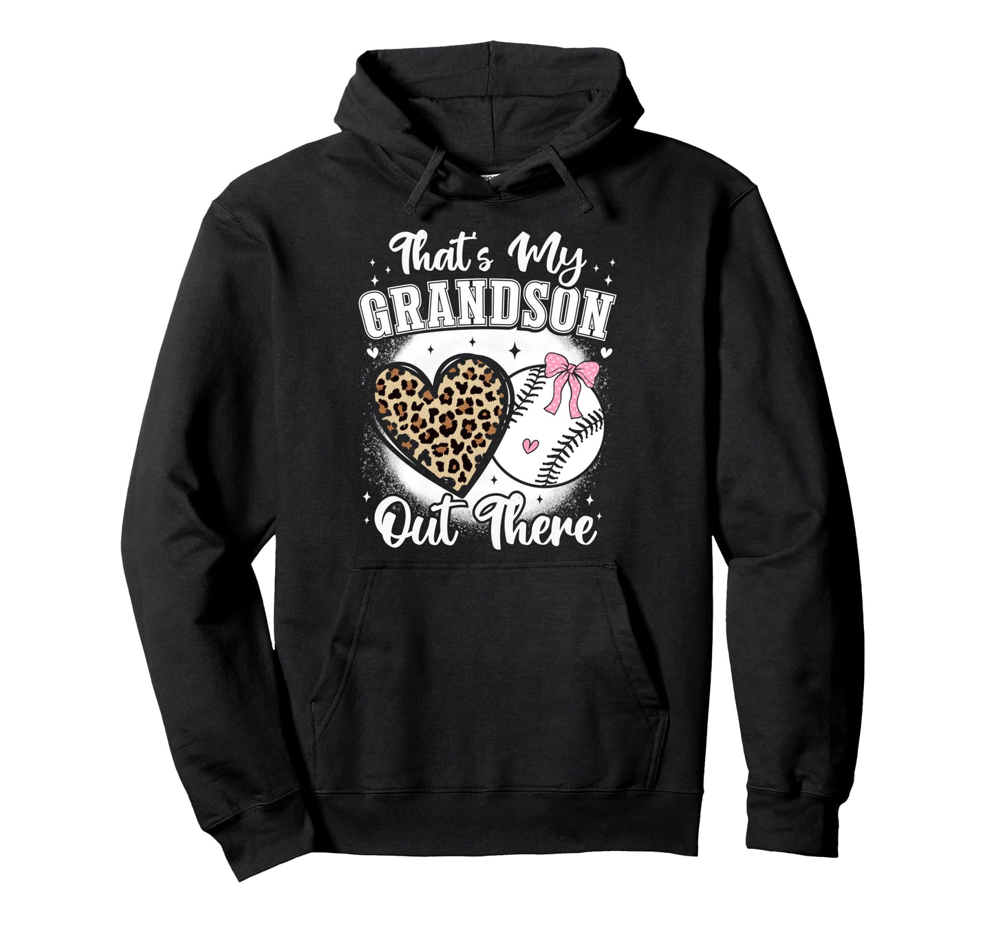 Baseball Grandma Thats My Grandson Hoodie - Minimalist Print Men Women - T-Shirt, Sweatshirt, Hoodie