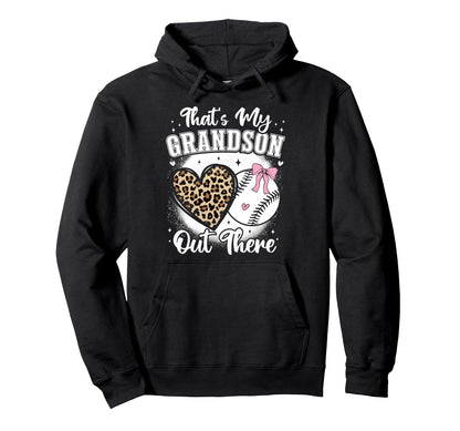 Baseball Grandma Thats My Grandson Hoodie - Minimalist Print Men Women - T-Shirt, Sweatshirt, Hoodie