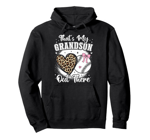 Baseball Grandma Thats My Grandson Hoodie - Minimalist Print Men Women - T-Shirt, Sweatshirt, Hoodie