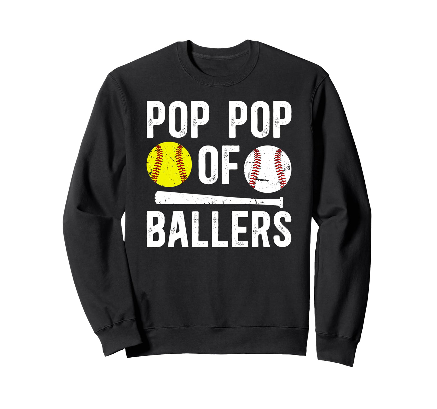 Pop Pop Ballers Proud Baseball Sweatshirt - Aesthetic Graphic Unisex - T-Shirt, Sweatshirt, Hoodie
