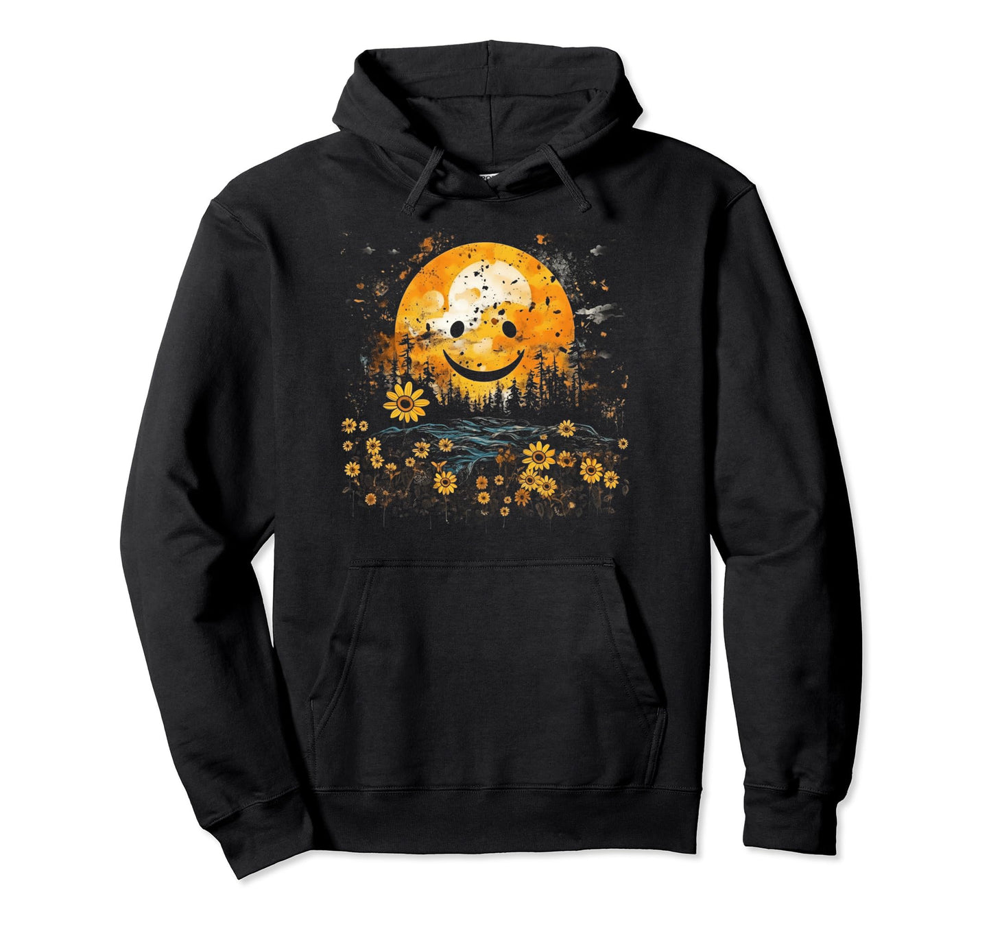 Sun Boho Groovy Sunshine Grunge 30 Hoodie - Graphic Print Unisex - T-Shirt, Sweatshirt, Hoodie