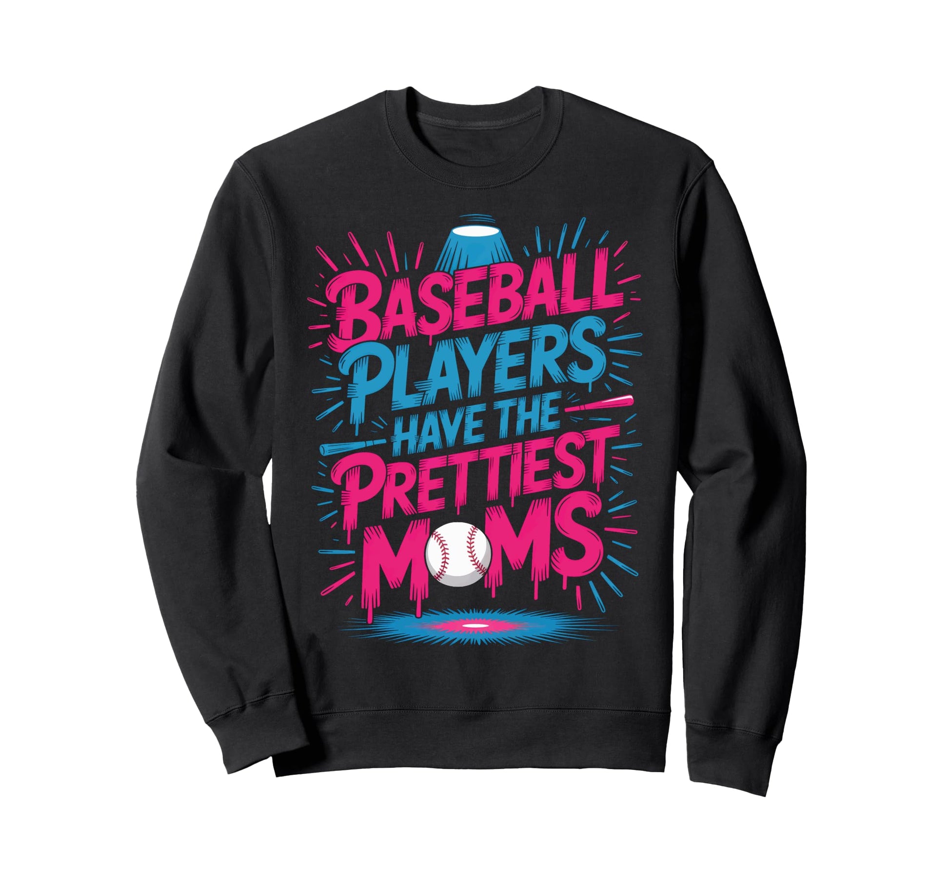 Proud Baseball Mom Baseball Sweatshirt - Streetwear Style for Adults - T-Shirt, Sweatshirt, Hoodie