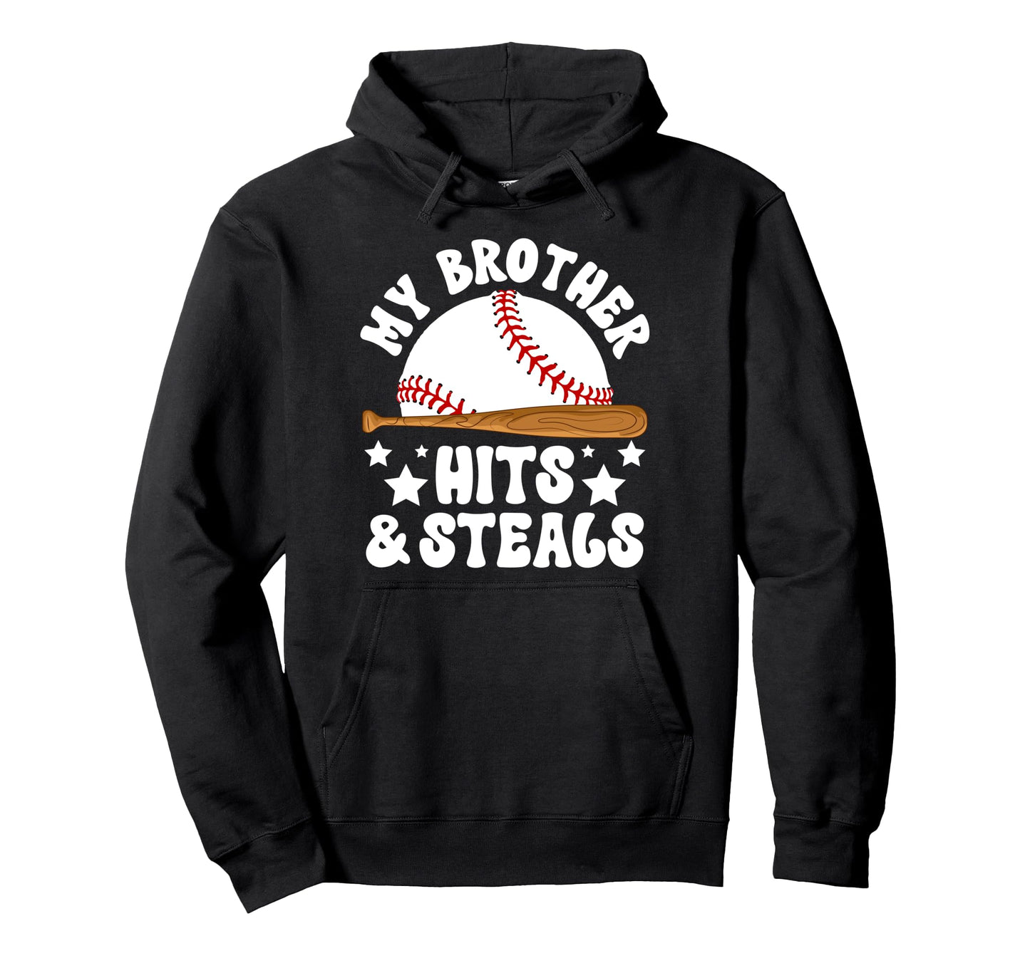 Funny Baseball Brother Baseball Player Hoodie - Graphic Print for Adults - T-Shirt, Sweatshirt, Hoodie