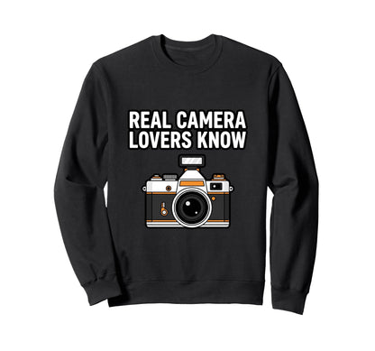 Camera Enthusiast Sweatshirt - Custom Art Print for Adults - T-Shirt, Sweatshirt, Hoodie
