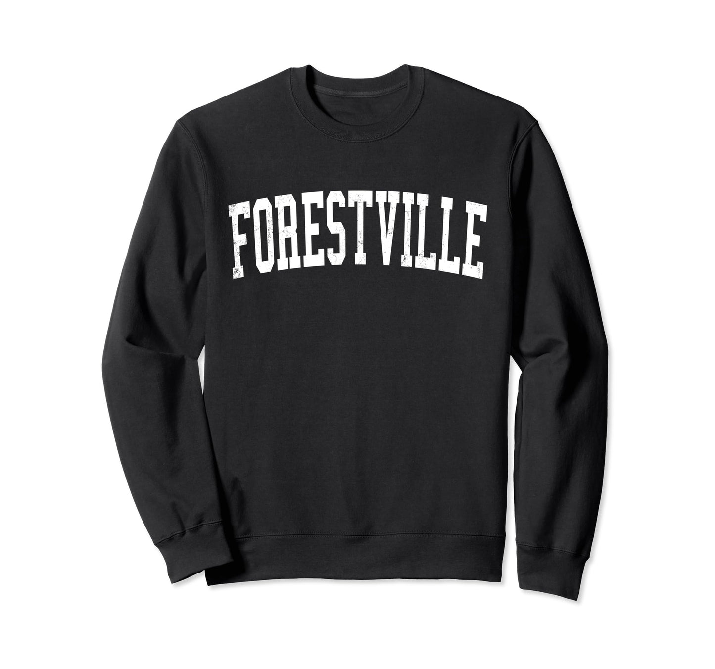 Forestville Oh Distressed White Sweatshirt - Aesthetic Graphic Unisex - T-Shirt, Sweatshirt, Hoodie